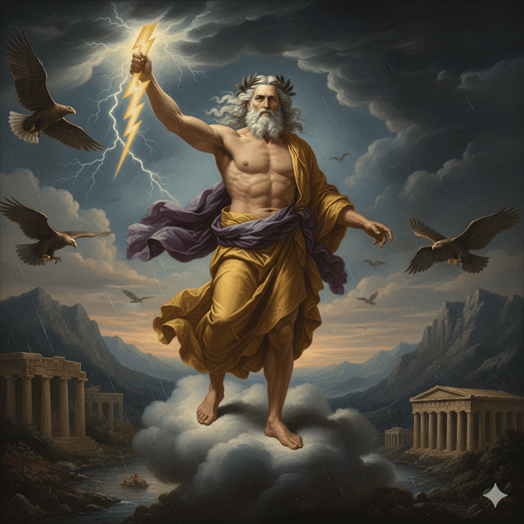 Zeus Steckbrief Der König der Götter in der griechischen Mythologie