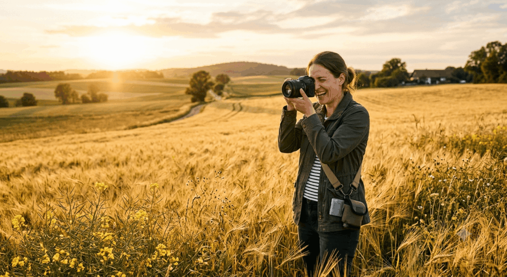 glückliche Fotografin wolfgangstaudt.de Sidebar